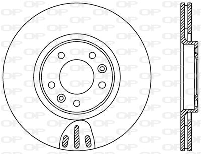 BDR238020 OPEN PARTS Тормозной диск