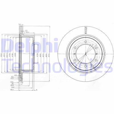 BG4014 DELPHI Тормозной диск