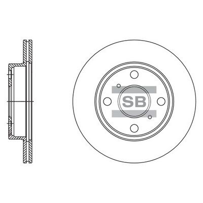 SD4086 Hi-Q Тормозной диск