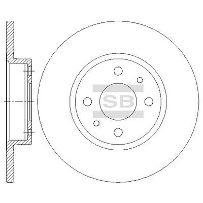 SD5508 Hi-Q Тормозной диск