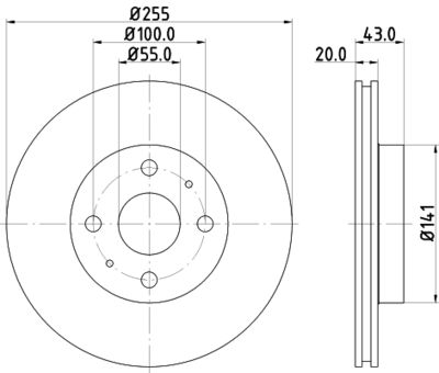 ND1079K NISSHINBO Тормозной диск