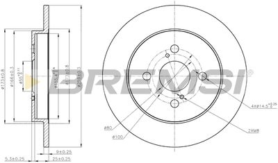 CD7781S BREMSI Тормозной диск