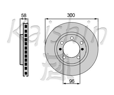 CBR031 KAISHIN Тормозной диск