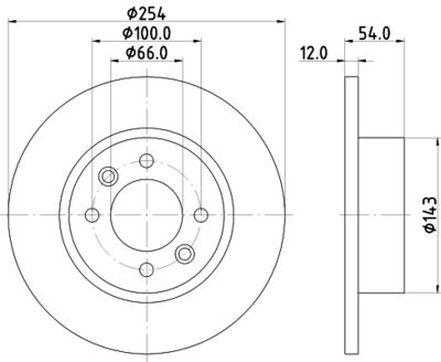 MDC870 MINTEX Тормозной диск