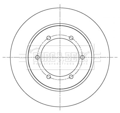 BBD5414 BORG & BECK Тормозной диск