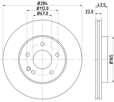 MDC741 MINTEX Тормозной диск