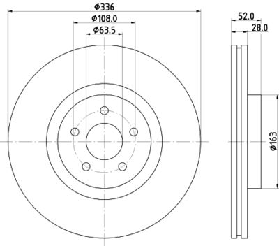 MDC2741 MINTEX Тормозной диск