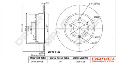 DP1010110125 Dr!ve+ Тормозной диск