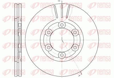 6116410 REMSA Тормозной диск