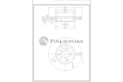 P330258 ASHUKI by Palidium Тормозной диск