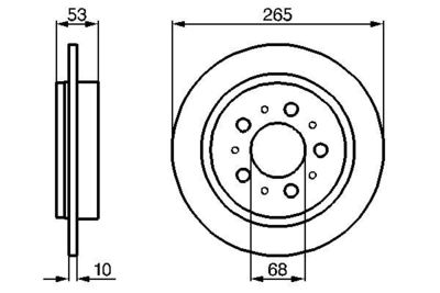 0986478042 BOSCH Тормозной диск