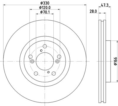 ND8050K NISSHINBO Тормозной диск