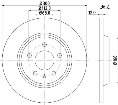 8DD355113931 HELLA Тормозной диск