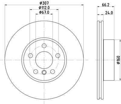 8DD355133801 HELLA Тормозной диск