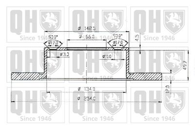 BDC3693 QUINTON HAZELL Тормозной диск