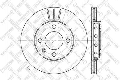 60204756VSX STELLOX Тормозной диск