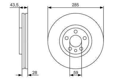 0986479S62 BOSCH Тормозной диск