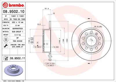 BS7660 BRECO Тормозной диск
