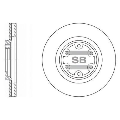 SD1049 Hi-Q Тормозной диск