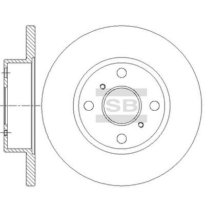SD4673 Hi-Q Тормозной диск