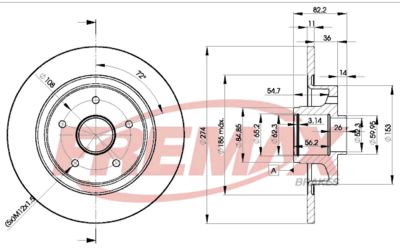 BD2236KT FREMAX Тормозной диск