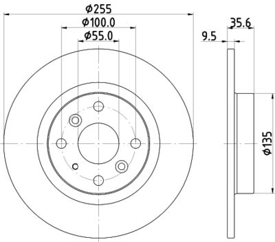 8DD355134831 HELLA Тормозной диск