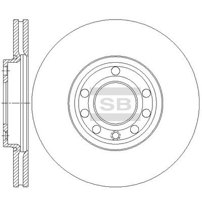 SD5112 Hi-Q Тормозной диск