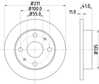 PCD14362 DON Тормозной диск