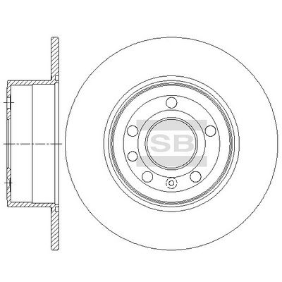 SD5109 Hi-Q Тормозной диск