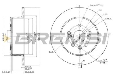 CD6705S BREMSI Тормозной диск