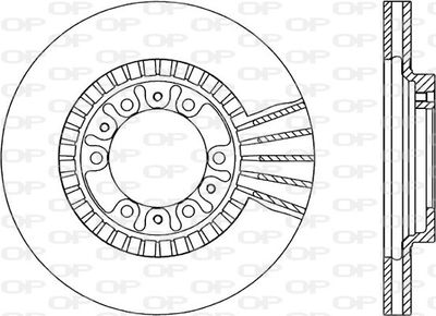 BDR178820 OPEN PARTS Тормозной диск