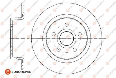 1676007880 EUROREPAR Тормозной диск