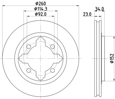 ND8018K NISSHINBO Тормозной диск