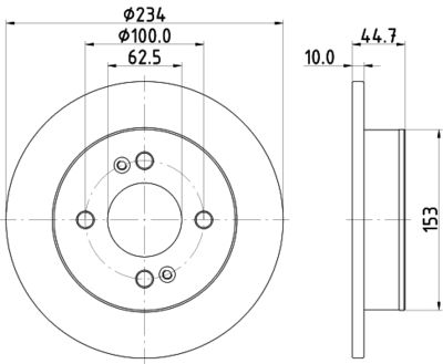 8DD355126491 HELLA PAGID Тормозной диск