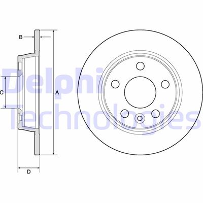 BG3026 DELPHI Тормозной диск