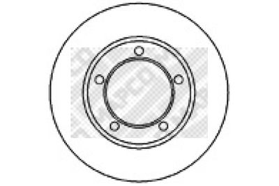 15683 MAPCO Тормозной диск