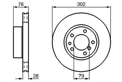 0986478317 BOSCH Тормозной диск