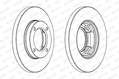 DDF968 FERODO Тормозной диск