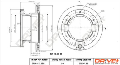 DP1010111541 Dr!ve+ Тормозной диск