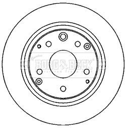 BBD4612 BORG & BECK Тормозной диск