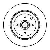 BBD5933S BORG & BECK Тормозной диск
