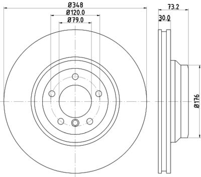 MDC1909 MINTEX Тормозной диск