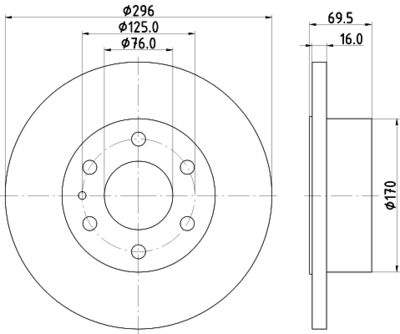 MDC2247 MINTEX Тормозной диск