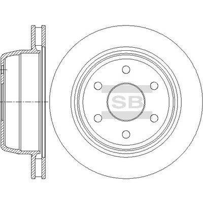 SD5522 Hi-Q Тормозной диск