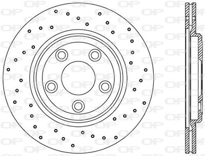 BDRS235825 OPEN PARTS Тормозной диск