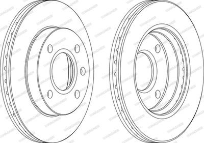 WGR07661 WAGNER Тормозной диск