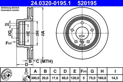 24032001951 ATE Тормозной диск