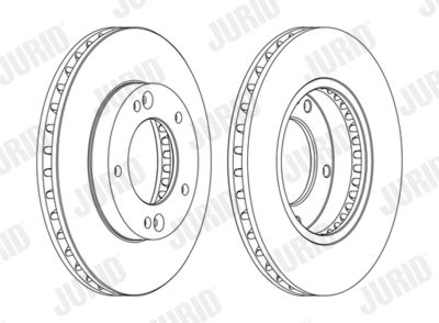 562772JC1 JURID Тормозной диск