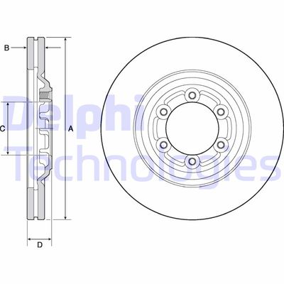 BG4697C DELPHI Тормозной диск