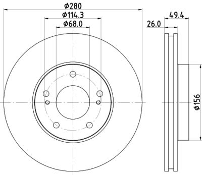 ND2002K NISSHINBO Тормозной диск